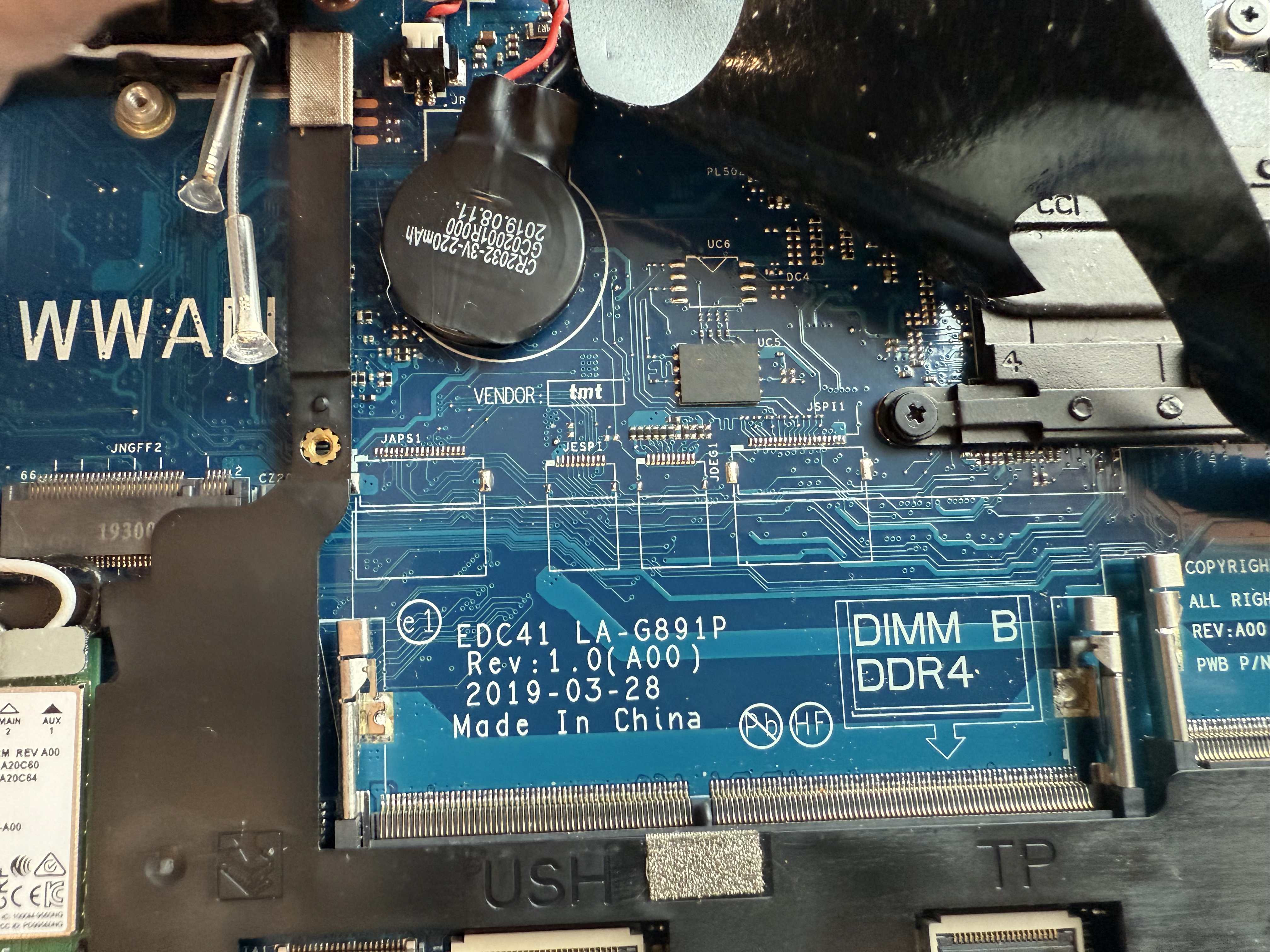Laptop Motherboard Model Number